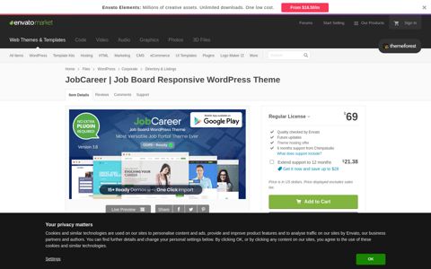 JobCareer | Job Board Responsive WordPress Theme by ...