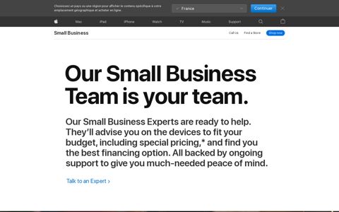Small and Medium-Size Businesses - Apple