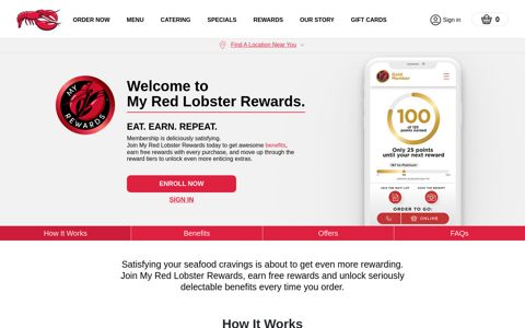Rewards | Red Lobster Seafood Restaurants