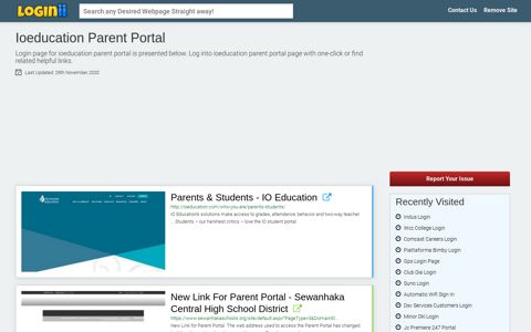 Ioeducation Parent Portal - Loginii.com