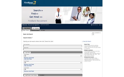 FirstBank Jobs - First Bank Of Nigeria - Career Portal - Oracle ...