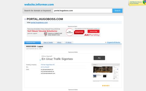 portal.hugoboss.com at WI. HUGO BOSS - Logout