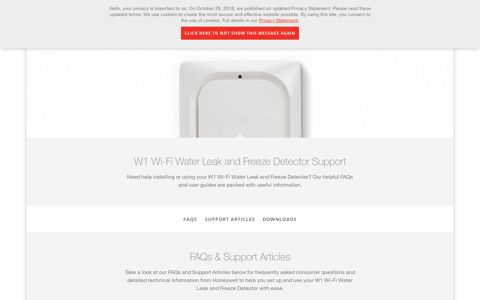 Water Leak Detector Support | Get Connected