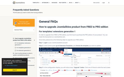 FAQs - JoomlaShine