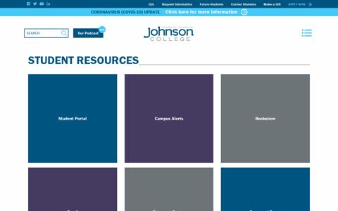 Student Resources - Johnson College of Technology