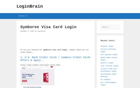 gymboree visa card login - LoginBrain