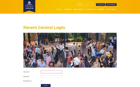 Parent Central Login - Lauriston Girls' School