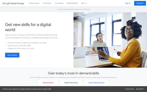 Google Digital Garage: Learn online marketing with free courses