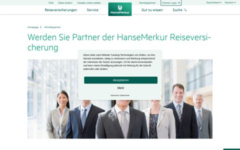 Vertriebspartner der HanseMerkur Reiseversicherung