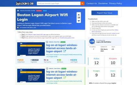 Boston Logan Airport Wifi Login - Logins-DB