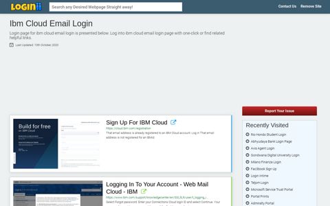Ibm Cloud Email Login - Loginii.com