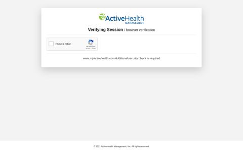Sign In | ActiveHealth Management