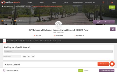 JSPM's Imperial College of Engineering and Research (ICOER)