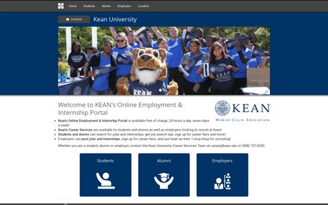 Kean's Online Employment & Internship Portal - College ...