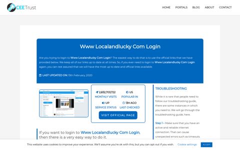 Www Localandlucky Com Login - Find Official Portal - CEE Trust