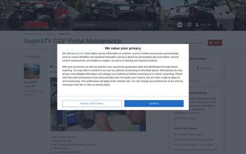 SuperATV GDP Portal Maintenance | Polaris General Forum
