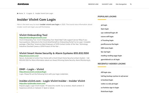Insider Vivint Com Login ❤️ One Click Access - iLoveLogin