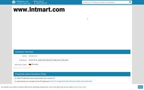 ▷ www.Intmart.com Website statistics and traffic analysis | Intmart ...