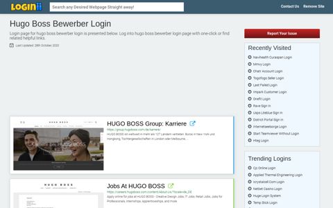 Hugo Boss Bewerber Login - Loginii.com