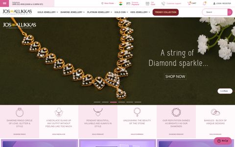 Jos Alukkas Online|Buy Gold, Diamond & Platinum Jewellery