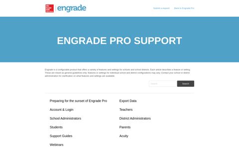Engrade Pro Support