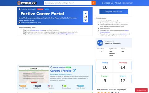 Fortive Career Portal