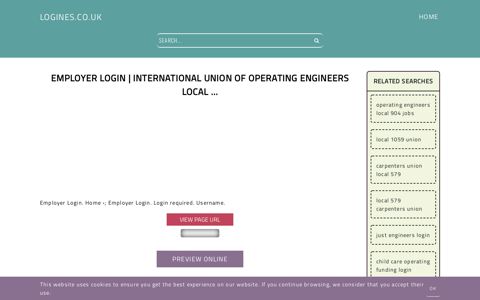 Employer Login | International Union of Operating Engineers ...