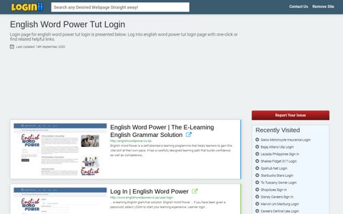 English Word Power Tut Login - Loginii.com