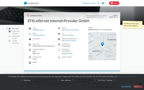 EFN eifel-net Internet-Provider GmbH | Implisense