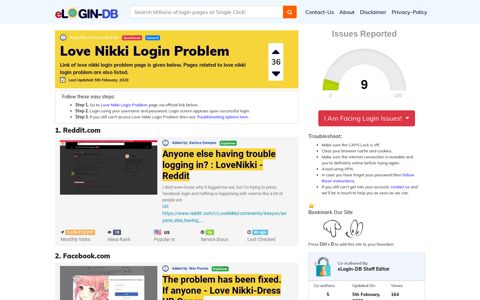 Love Nikki Login Problem