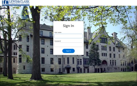 Sign In - Lewis & Clark Student Application