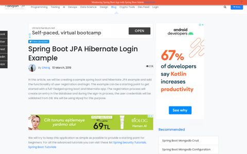 Spring Boot JPA Hibernate Login Example | DevGlan