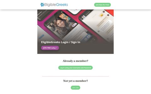 EligibleGreeks.com Login