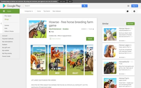 Howrse - free horse breeding farm game - Apps on Google Play
