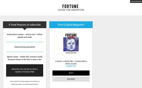 Fortune Magazine | Offers - subscription.co.uk