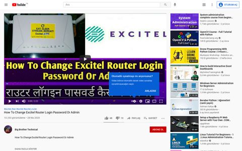 How To Change Excitel Router Login Password Or ... - YouTube