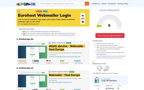 Eurohost Webmailer Login