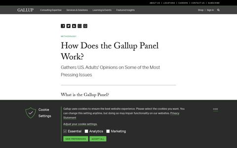 How Does the Gallup Panel Work?