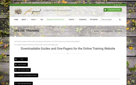 Online Training | Praed Foundation