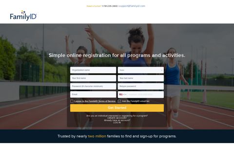 Simple online registration for all programs and ... - FamilyID
