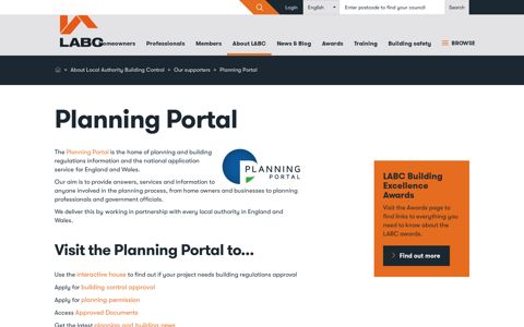 Planning Portal | LABC