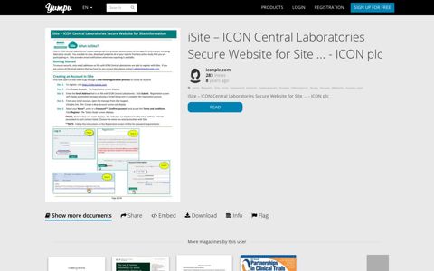 iSite – ICON Central Laboratories Secure Website for Site ...
