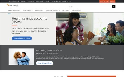 Health savings accounts (HSAs) - Optum Bank