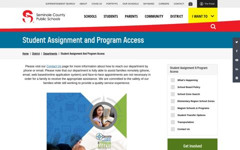 Student Assignment and Program Access | Seminole County ...