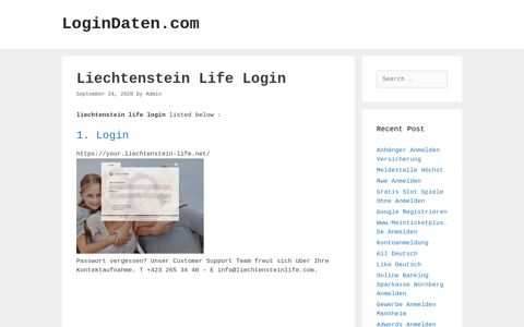 Liechtenstein Life - Login - LoginDaten.com