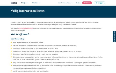 Veilig internetbankieren | Knab.nl