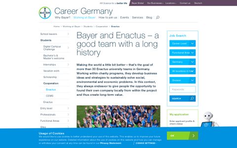 Enactus | Career Germany - Bayer Karriere - Bayer AG