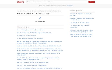 How do I register for hotstar app? - Quora