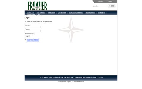 Login - Frontier Logistics