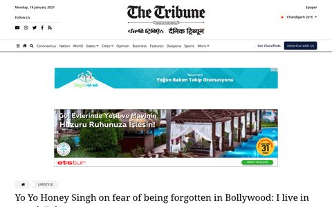 Yo Yo Honey Singh on fear of being forgotten in Bollywood: I ...